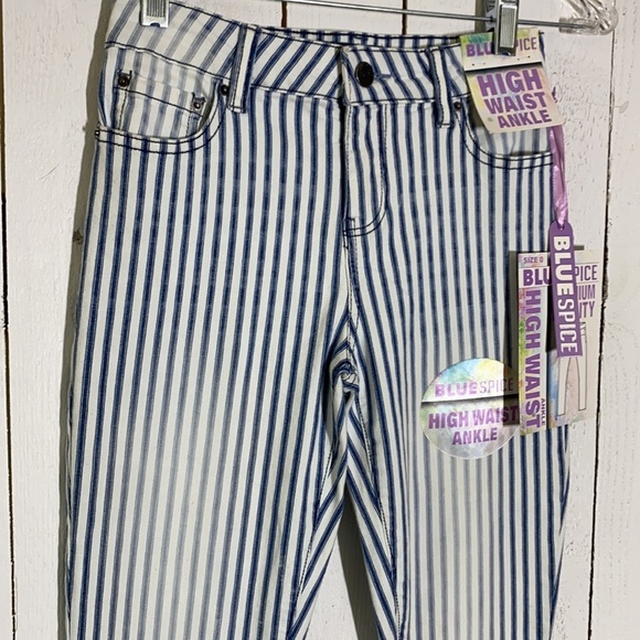 Blue Spice High Waist Ankle Pants - Picture 5 of 9